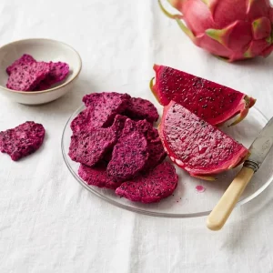 Crispy Freeze Dried Dragon Fruit Slice Natural Tropical Fruit Ingredients Global Shipment