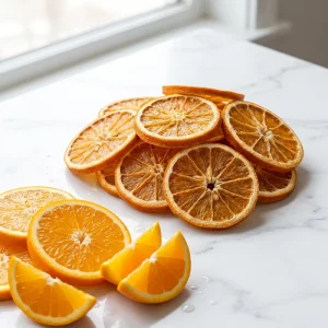 Crispy Freeze Dried Orange Slices No Sugar Added Vacuum Pack for Food Industry