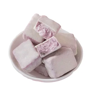 Crispy Freeze Dried Yogurt Blocks Healthy Fruit Flavor Yogurt Cubes Snacks with Probiotics for Kids