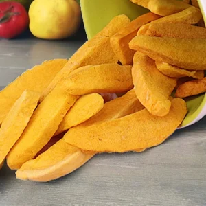 Crispy Refreshing Low Fat Freeze Dried Mango Snack Whole Pattern Packaged Bulk Fruit & Vegetable Snack Sweet Taste Hard Texture
