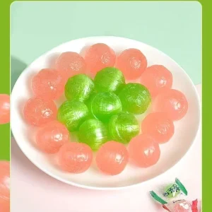 Crystal Clear Round Fruit Hard Candy Individually Packed Fruit Flavor Hard Sweets Bulk Kids Snack Candy