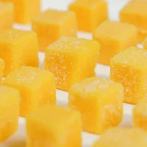 Cube Shape Assorted Fruity Gummy Candy 368g Box OEM Private Label Custom Bulk Guangdong Factory Soft Gummies