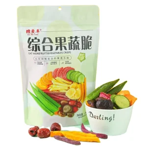 Cui Mai Feng 250grams 10 in 1 Fried Salty Dehydrated Hard Vegetable and Fruit Crisps for Children Low Carb