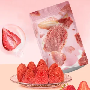 Custom Aluminum Foil Laminated Soft Touch Ziplock Stand Pouch High Oxygen & Light Barrier Freeze Dried Fruit Packaging Bags