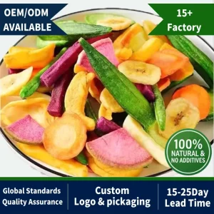 Custom Blend Mixed Fruit Veggie Crisps Freeze Dried Ingredients for Bakery Pure Natural FD Fruit for Baby Food