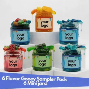 Custom Blueberry Flavor Sweet Sour Chewy Gummy Candy Halal Gelatin Free Multi Flavor Factory Supply