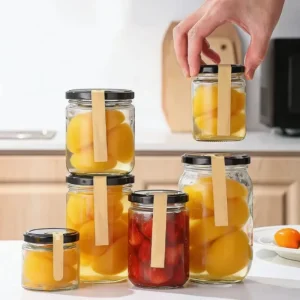 Custom Carton Multi-functional 100ml 240ml 500ml 1000ml Clear Cylindrical Food Storage Glass Jar Airtight Honey Dry Fruit Use