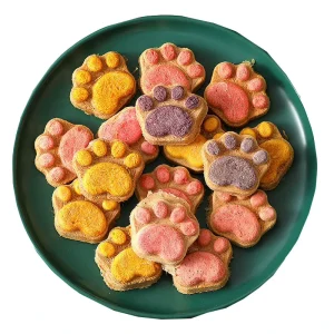Custom Cat Food Organic Pet Freeze Dried Chicken Treats Cute Cat Claw Biscuit Snacks for Cats High Protein Low Fat