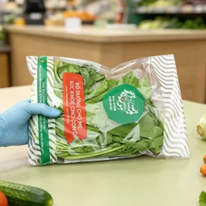 Custom Clear Plastic Fruit Packaging Bag OPP Plastic Bag with Self Adhesive Vegetable Packaging Bags