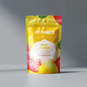 Custom Dried Fruit Stand up Pouch Reusable Snack Pouch with Zipper