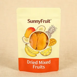 Custom Eco friendly for Stand up Pouch with Window for Snack Dried Fruit Pet Food Packaging Food Grade Recyclable
