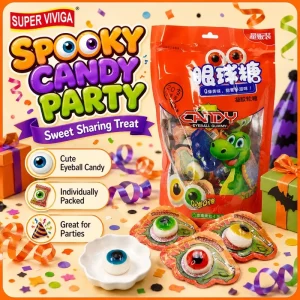 Custom Eyeball Shape Gummy Candy Fruit Jelly Candy