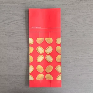 Custom Four Side Seal Food Packaging Pouch Matte BOPP Laminated Kraft Paper PE Bag for Preserved Fruits Snacks Cookies