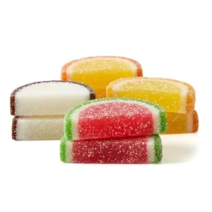 Custom Fruity Chewy Gummy Candy Sour Sweet Candy Bulk Halal Certified OEM ODM Mixed Fruit Flavors Supply
