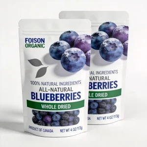 Custom High Barrier Foil Dried Fruit Bag Moisture Proof Candy Stand up Pouch for Freeze Food Grade Resealable Zipper Pouch