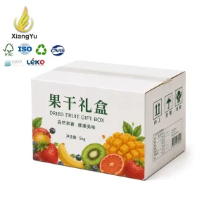 Custom Logo Dried Fruit Packaging Box Strong White Cardboard Master Carton for Food Gift Export Quality Bulk Packing Case Box