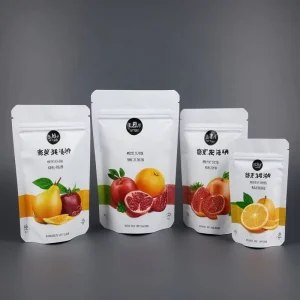 Custom Logo Frozen Dried Fruit Packaging Stand Pouch Smell Proof Moisture Retent Mylar for Baby Food Chewing Salad Potato Chips