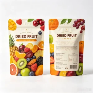 Custom Logo Plastic Snack Mango Dried Fruit Package Pouch Dry Food Packaging Bag