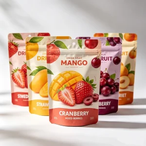 Custom Logo Plastic Snack Packaging Pouch Dry Food Pack for Mango Dried Fruit Cashew Nut