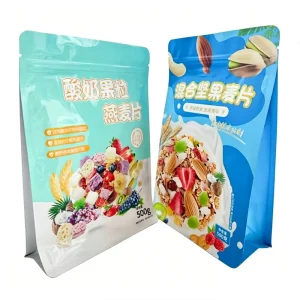 Custom Made Resealable Freeze Dried Candy Dried Fruit Packaging Bag Aluminum Foil Doypack Stand up Pouches for Food Packing