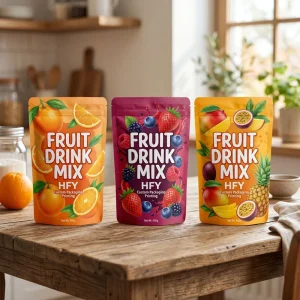 Custom Mixed Freeze Dried Fruit Stand up Pouches Doypack Food Grade Mylar Bags Custom Pattern Printed Snack Food Plastic Bags