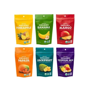 Custom Moisture Proof Stand up Pouch Dry Fruit Packaging Reusable Zipper Food Grade Eco Friendly Mix Dry Fruits Bag
