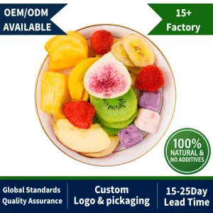 Custom Packaging FD Mixed Fruit Veggie Crisps Bulk Order Supported FD Freeze Dried Mixed Fruit Crisps