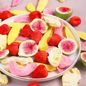 Custom Packaging VF Mixed Fruit Veggie Crisps Bulk Order Supported Healthy Vegan Mixed Fruit Snack