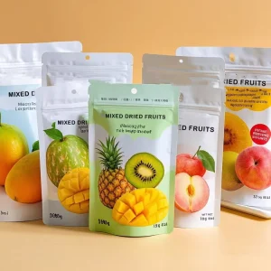 Custom Printed 500g Food Grade Freeze Dried Ziplock Bag Candy Packaging Doypack Plastic Pouch Stand up With Clear Window