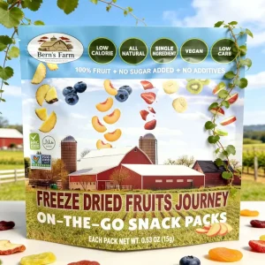 Custom Printed Food Doypack Cookie Packaging Bags Froze dried Fruits and Vegetables Pouch with Window
