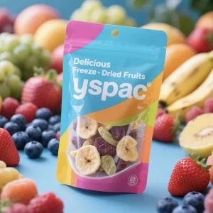 Custom Printed Premium Soft Touch Ziplock Stand Pouch High Oxygen Barrier Freeze Dried Fruit Packaging Stand up Bags