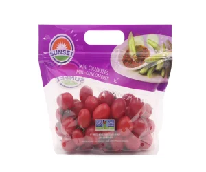 Custom Printed Resealable Clear Transparent Plastic Vegetable Bags Packaging Food Grade Ziplock Fresh Fruit Packaging Bags