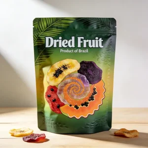 Custom Printed Stand up Pouch Food Packaging Dried Fruit Candy Cookie Snack Mylar Bag Sealed Zipper Ziplock Bag