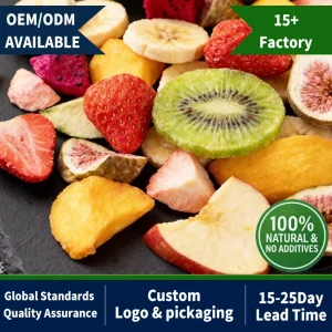 Custom Private Label FD Snacks Pure Natural FD Fruit for Baby Food BRC Audited Bulk Supplier Dried Vegetables