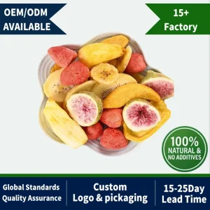 Custom Private Label FD Snacks Pure Natural FD Fruit for Baby Food BRC Audited Bulk Supplier Mixed Fruit Dried Vegetables