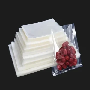 Custom Size Transparent PA Food Grade Gravure Printed Vacuum Seal Plastic Bag Pouch Microwaveable for Meat Seafood Rice