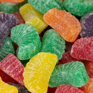 Custom Sour Gummy Candy Sweet Fruit Candy Bulk Pack Halal Certified OEM ODM Fruity Chewy Candy Assorted Flavors