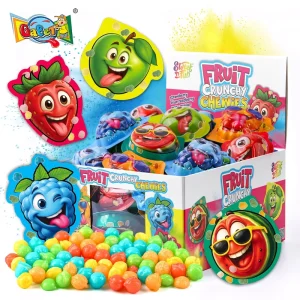 Customizable 60g Tiny Chewy Candy Fruits Flavor Bulk Mini Skittle s Type Crunchy Candy Bits with Private Label Service