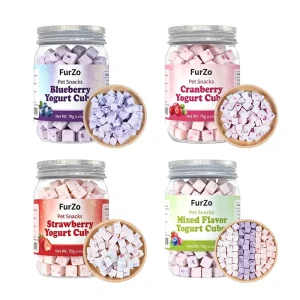 Customizable Label Freeze Dried Dog Food 100% Pure Yogurt Cubes Fruit for Pet Snacks 70G Cat Food