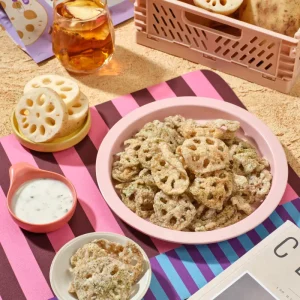 Customizable Latest Snacks High Dietary Fibre Seaweed Flavor Lotus Root Crisps