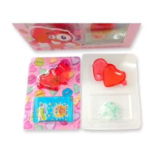 Customizable OEM ODM Heart Shaped Lip Shaped Gummy Soft Candy with Fruit Flavored Popping Candy Private Label Sweet Candy