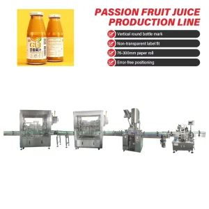 Customizable Passion Fruit Concentrate Juice Filling Machinery Automated Piston Filling Line for Round Bottle