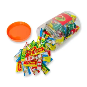 Customizable Watermelon Assorted Fruit Flavored Bubble Gum Nostalgic Jelly like Candy Packed in Jars