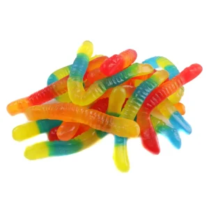 Customized Bulk Gummy Candy Mix Sweet Candy Assorted Fruit Flavored Gummy Worm Candy