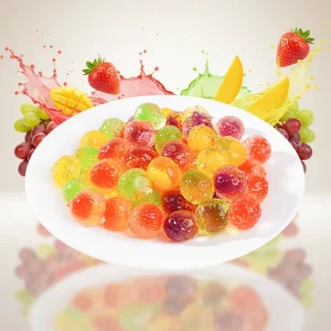 Customized Bursting Gummy Candy Fruit Flavor OEM ODM 20g*36 Bags Multi Colored Sweet