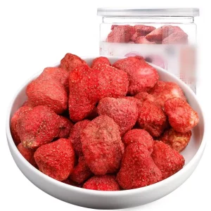 Customized Can Packing Freeze-dried Fruit Healthy Snack Fresh FD Freeze Dried Whole Strawberries Freeze-dried Strawberries