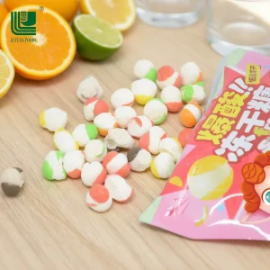 Customized Halal Crispy Coated Freeze Dried Fruit Candy OEM ODM Snacks Supplier Crunch Candy Rainbow Fruit Candy
