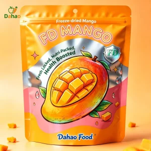 Customized Package Freeze Dried Mango Chips 30g Natural No Sugar Snack Freeze Drying Mango Slice Dried Fruits Snack