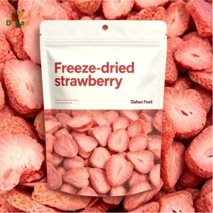 Customized Package Freeze Dried Strawberry Slice 30g Low Sugar Snack Freeze Drying Strawberries Dried Fruits OEM ODM