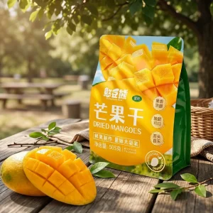 Customized Packaging Food Grade Eight Zip Lock Bag Square Bottom Stand Pouch PET PA AL CPP Mango Dried Fruit Coffee Nut